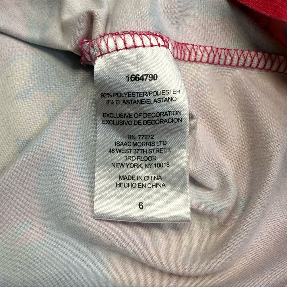 Tommy Bahama Girls Floral Dress Pink Size 6 - Picture 10 of 11